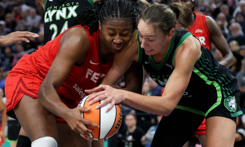 Imágenes de Play -Ff WNBA: clasificación, horarios con fiebre que se aferran a la posición final en el contexto de la crisis de trauma