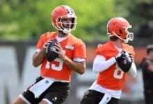 Joe Flacco superó la tabla de profundidad inicial de Browns en QB; ¿Qué significa esto para Dillon Gabriel, Shedeur Sanders?