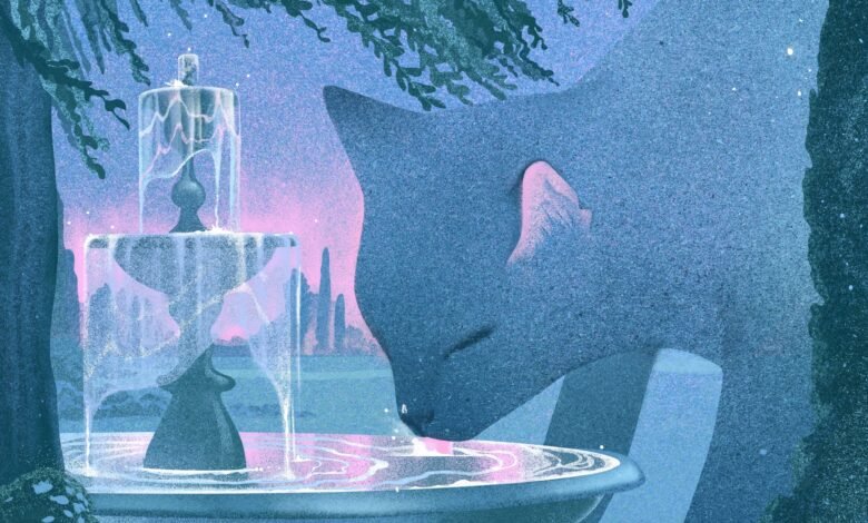 Las escenas similares a los sueños se revelan en las ilustraciones ilustrativas etéreas.