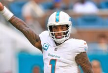 Tagovailoa luchó durante el proceso de entrenamiento con Bears, con la primera bendición al principio desde 2021