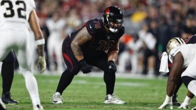 El veterano OL Will Hernández firmó un contrato de un año con el cardenal para asegurarse de proteger el QB Kyler Murray QB
