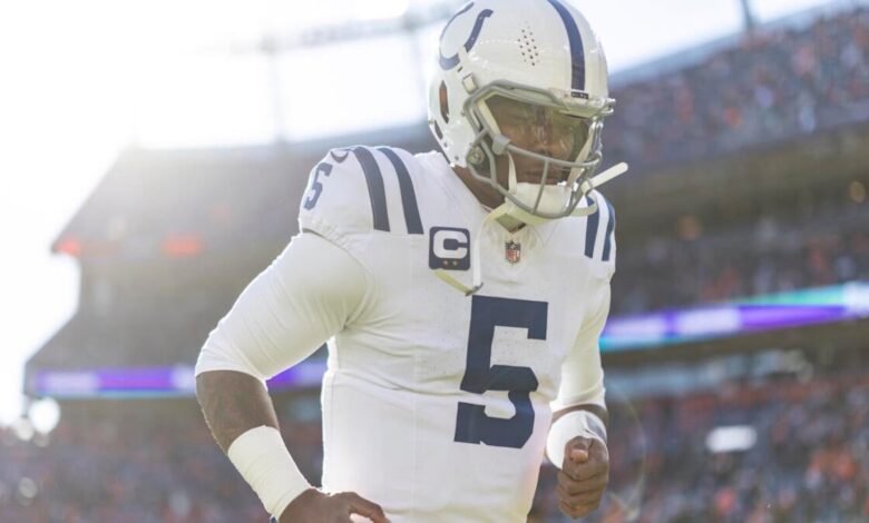 ¿Quién falla en Anthony Richardson Saga? El entrenador de Colts QB, el dedo del pie después del número 4, elige perder la posición de lucha. ¿Quién falla en Anthony Richardson Saga? El entrenador de Colts QB, el dedo del pie después del número 4, elige perder la posición de lucha.