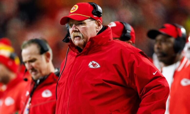La oficina de Andy Reid atacada por Bullet mientras el entrenador en jefe estaba presente, según el informe La oficina de Andy Reid atacada por Bullet mientras el entrenador en jefe estaba presente, según el informe