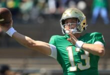 ¿Cómo CJ Carr superó a Kenny Minchy en el concurso ’50 -50 ‘para convertirse en una semana 1 QB de Notre Dame?