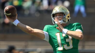 ¿Cómo CJ Carr superó a Kenny Minchy en el concurso ’50 -50 ‘para convertirse en una semana 1 QB de Notre Dame?