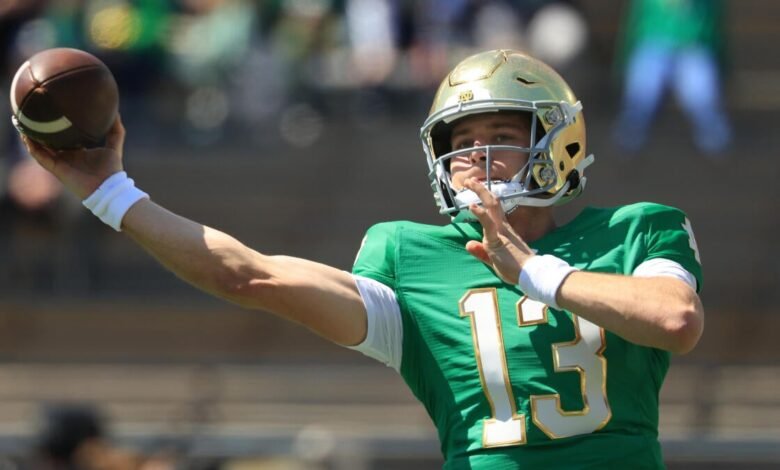 ¿Cómo CJ Carr superó a Kenny Minchy en el concurso ’50 -50 ‘para convertirse en una semana 1 QB de Notre Dame?