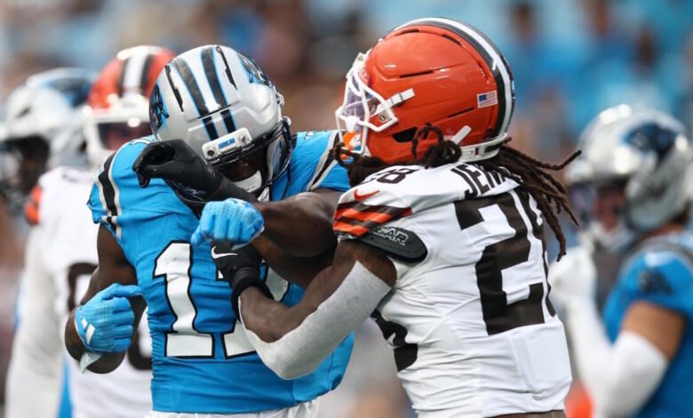 El Xavier Legette de los Panthers se alejó después de pelear; Dave Canales le aconsejó a WR para poner al equipo en ‘desventajas’