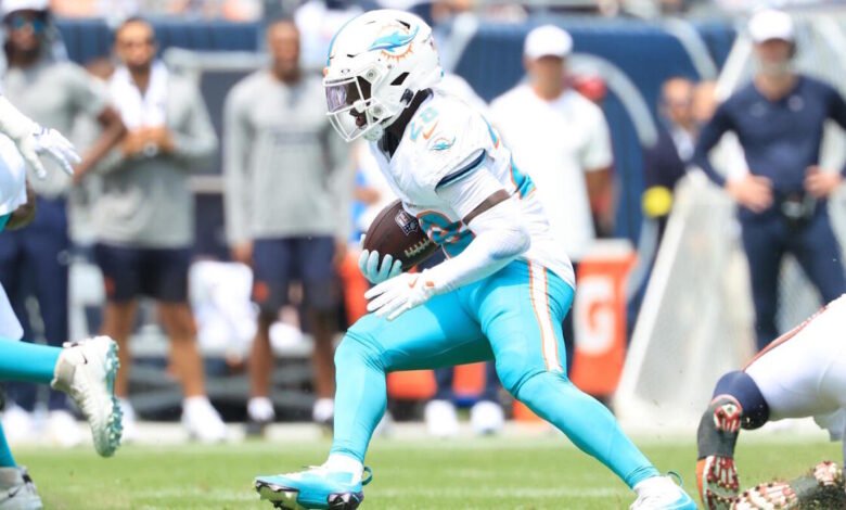 ACTUALIZACIÓN DE’VON ACHANE: Dolphins RB trata con lesiones de tejidos blandos, saldrá ‘desde el día y la semana’ ACTUALIZACIÓN DE’VON ACHANE: Dolphins RB trata con lesiones de tejidos blandos, saldrá ‘desde el día y la semana’
