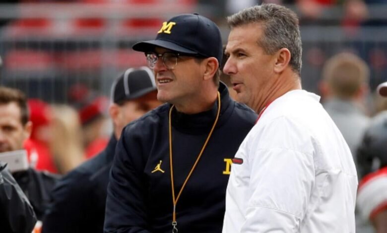 Urban Meyer cuestionó si la NFL debería suspender a Jim Harbaugh del cargador sobre el escándalo de robar señales de Michigan