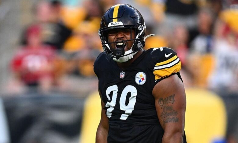Derrick Harmon Lesión: la selección de primera ronda de los Steelers se llevó después de lastimar la rodilla en el juego de pretemporada vs. Panthers Derrick Harmon Lesión: la selección de primera ronda de los Steelers se llevó después de lastimar la rodilla en el juego de pretemporada vs. Panthers