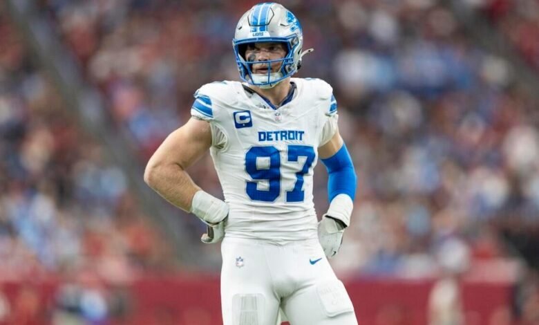 La administración de Aidan Hutchinson en Lions Camp obliga a Detroit a usar la ‘regla de hutch’ en la práctica.