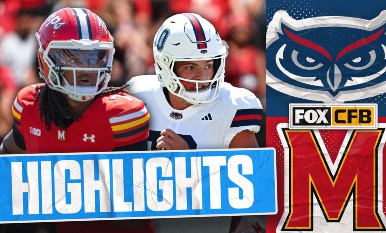 Florida Atlantic Owls vs Maryland Terrapins | Foot College Football Florida Atlantic Owls vs Maryland Terrapins | Foot College Football
