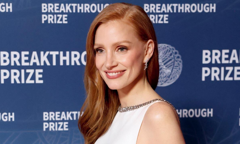 La actor ganadora del Oscar Jessica Chestine consiguió una estrella en Hollywood Walk of Fame