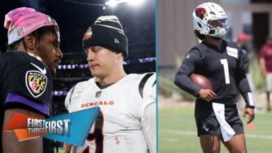 Slipper Joe Burrow bajo Lamar, Kyler Murray en el fondo de la montaña Mahomes | Primero