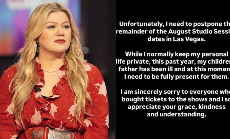 Kelly Clarkson, ex esposo Brandon, ha suspendido el show de Las Vegas para Blackstock