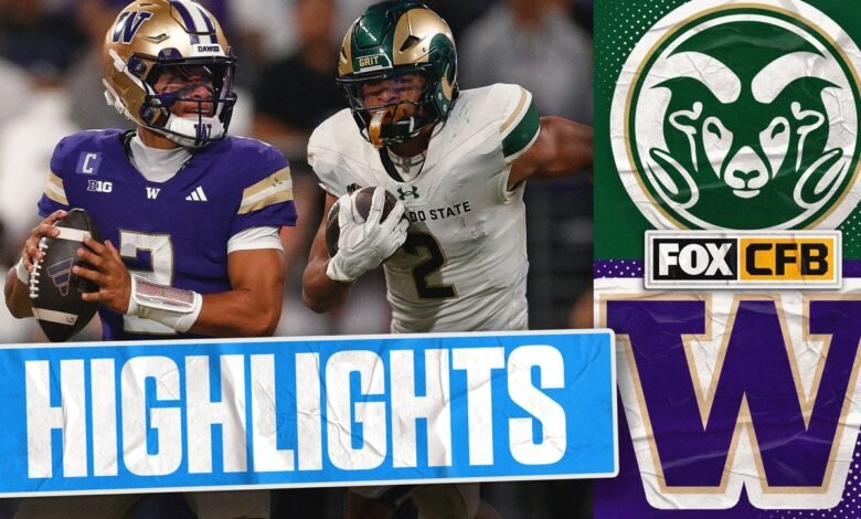Colorado Rams en comparación con los Huskies de Washington se destacan | Foot College Football Colorado Rams en comparación con los Huskies de Washington se destacan | Foot College Football