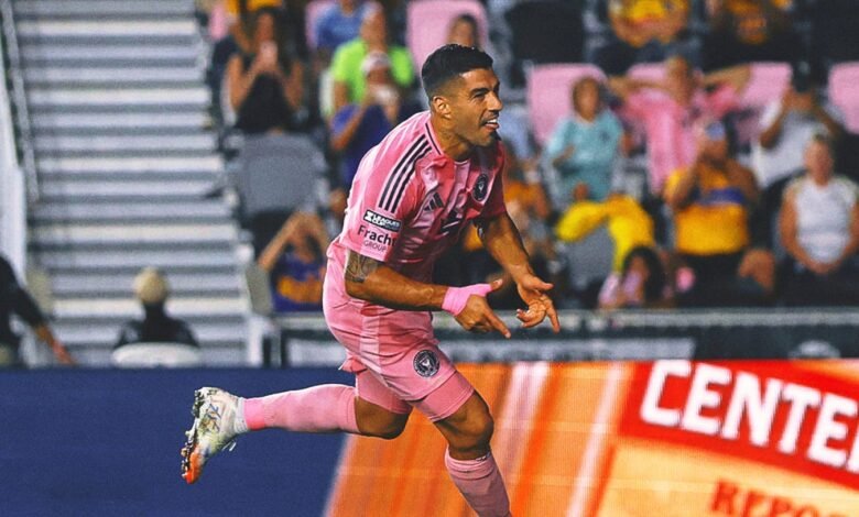 Con Lionel Messi, 2 goles de Luis Suárez Lift Inter Miami en Tigres Uanl