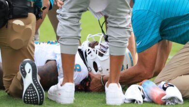 Dolphin RB Alexander Mattison se coloca en la reserva en la temporada después de la cirugía del cuello