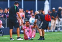 Lionel messee de la Liga de la Copa entre Miami con una lesión de pierna despejada.