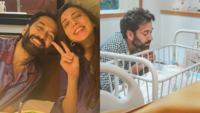 Nakul Mehta y Janki Helake comparten el primer flash de su bebé recién nacido