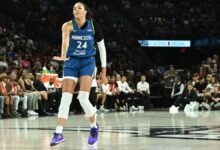 Lesión de Napheesa Collier: Lynx Star y WNBA MVP Flontrunner coje a la corte después de un rollo de tobillo grave en comparación con los ases