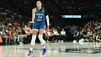 Lesión de Napheesa Collier: Lynx Star y WNBA MVP Flontrunner coje a la corte después de un rollo de tobillo grave en comparación con los ases