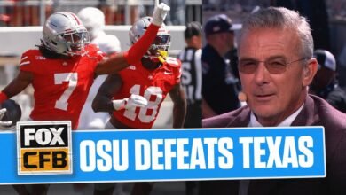 Urban Meyer reacciona con Ohio State para derrotar al No. 1 Texas en la Semana 1 | Comienza el gran mediodía