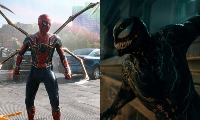 Spider Man: NUEVO DÍA SET FOTOTRA FORACIONES CARACTERÍSTICAS Posibles referencia de veneno (y los fanáticos están debatiendo lo que significa)