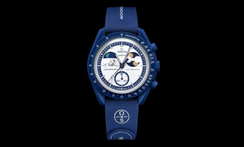 Omega X Swatch Mission to Earthphase Moonshine Gold lunes Watch Omega X Swatch Mission to Earthphase Moonshine Gold lunes Watch