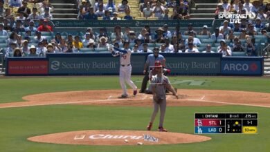 El éxito de 1,000 de Shohei Ohtani fue una explosión de dos corrientes para ayudar a los Dodgers a liderar 2-1 antes del Cardenal