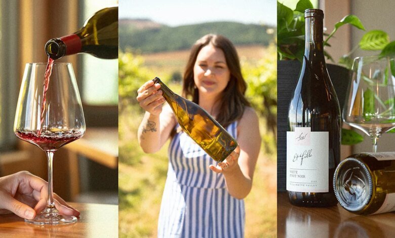 Esta compañía encuentra una manera de devolver una nueva botella de vino de vidrio y cambiar la industria del vino de Oregon. Esta compañía encuentra una manera de devolver una nueva botella de vino de vidrio y cambiar la industria del vino de Oregon.