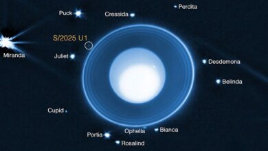 La cámara web de la NASA vio la órbita de la luna nueva alrededor de Urano.
