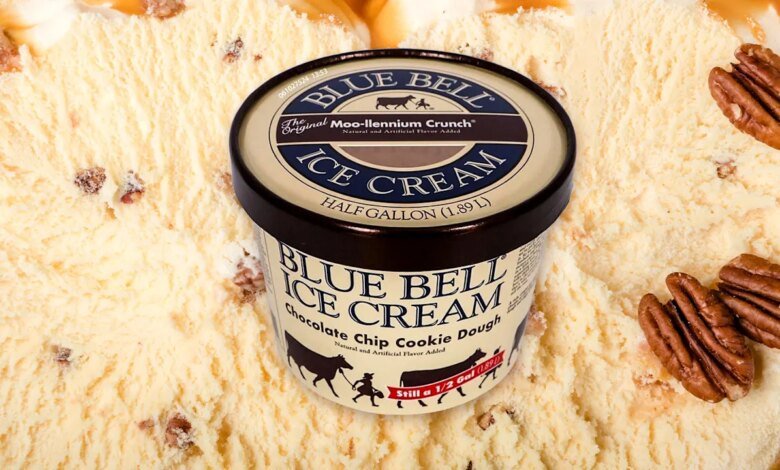 Revise su congelador para ver el helado Bluebell vendido en Walmart y Kroger. Recuerde que existe un riesgo violento de amenazas de vida.