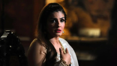 Ravina Tandon Ayodhya quiere bendiciones en el templo del templo
