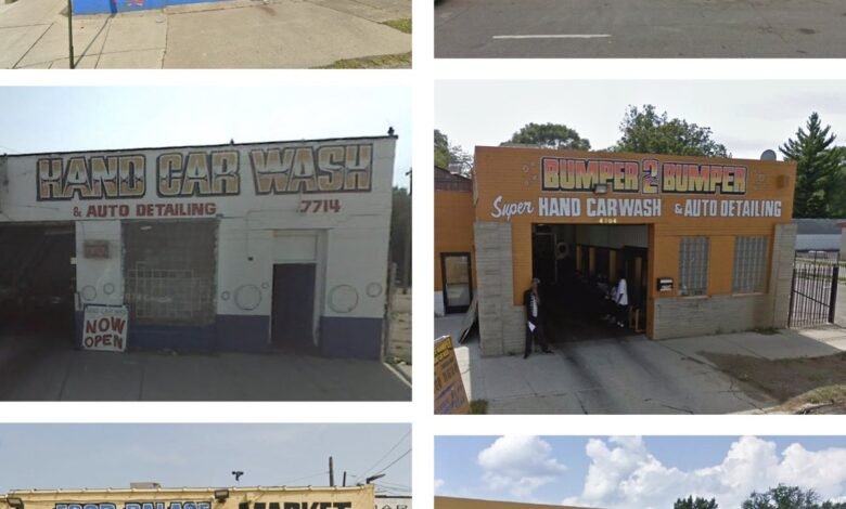 Señales de la interfaz de la tienda dibujada a mano desde Detroit por Ron Miller Señales de la interfaz de la tienda dibujada a mano desde Detroit por Ron Miller