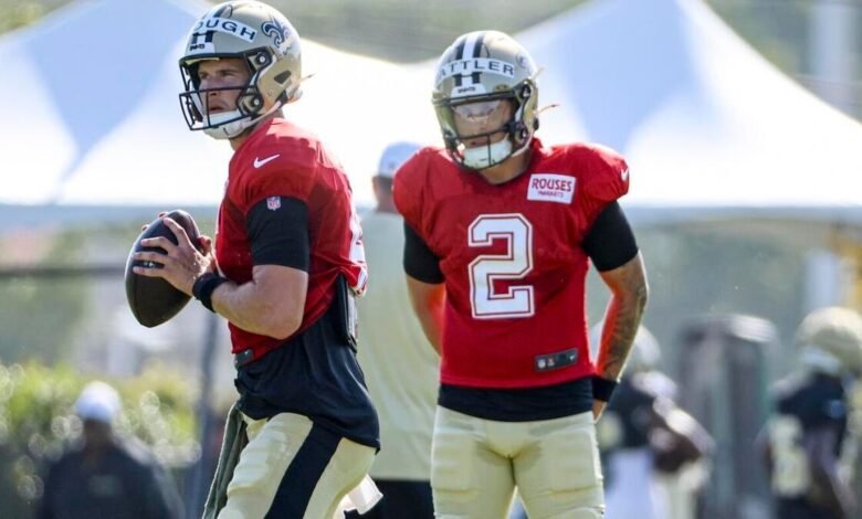 Saints QB Battle: Kellen Moore cuando Nueva Orleans decidió entre Tyler Shough y Spencer Rattler.