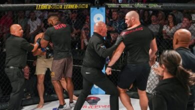 Sean Strickland fue suspendido seis meses después de atacar al luchador después del partido después de la batalla mientras hacía Cornerman