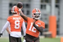 Shedeur Sanders de Browns comenzará la temporada con Panthers; Flacco, Pickett, Gabriel se sentarán.