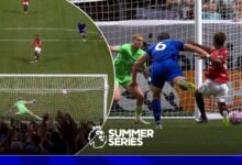 Amad causa problemas de Everton cuando Bruno le dio a Man Utd que salió desde el punto de penalti