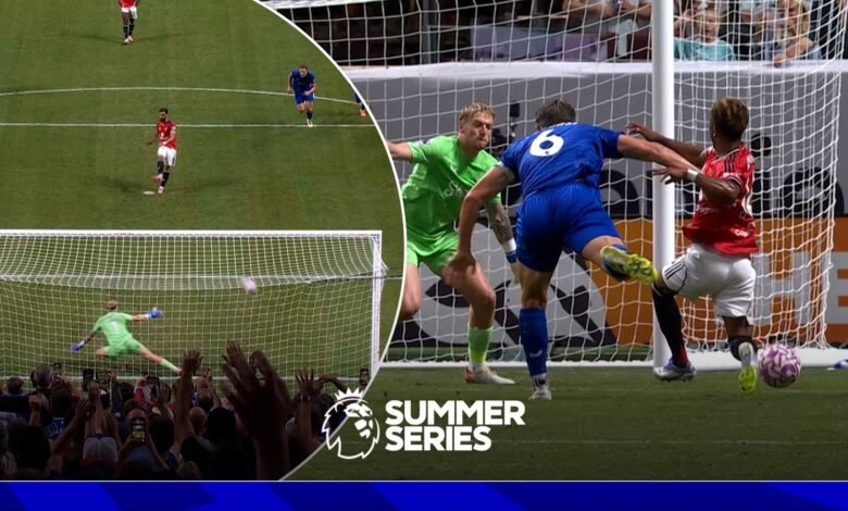 Amad causa problemas de Everton cuando Bruno le dio a Man Utd que salió desde el punto de penalti