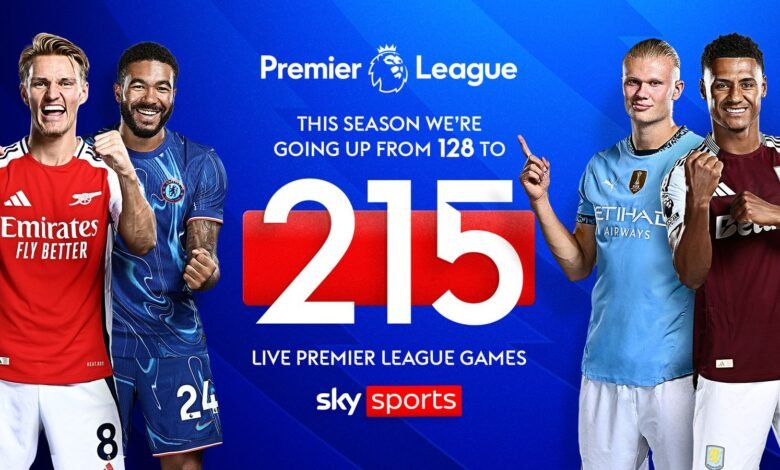 Sky Sports Show 215 Juegos de la Premier League por temporada desde 2025/26 | Noticias de fútbol