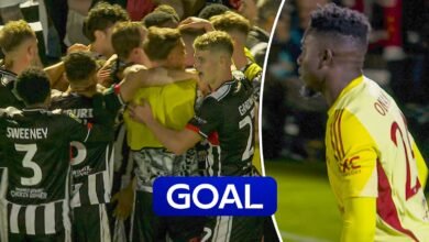 ¡Increíble! ¡Howler de Onana cuando aturdió a Man Utd con el segundo en 8 minutos!