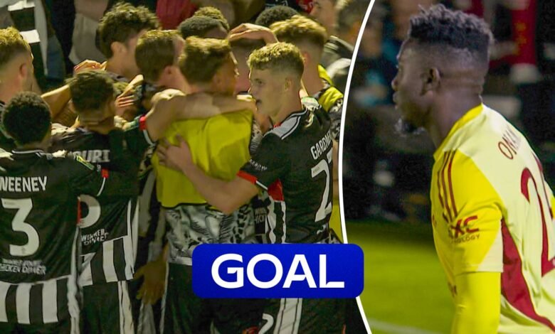¡Increíble! ¡Howler de Onana cuando aturdió a Man Utd con el segundo en 8 minutos!