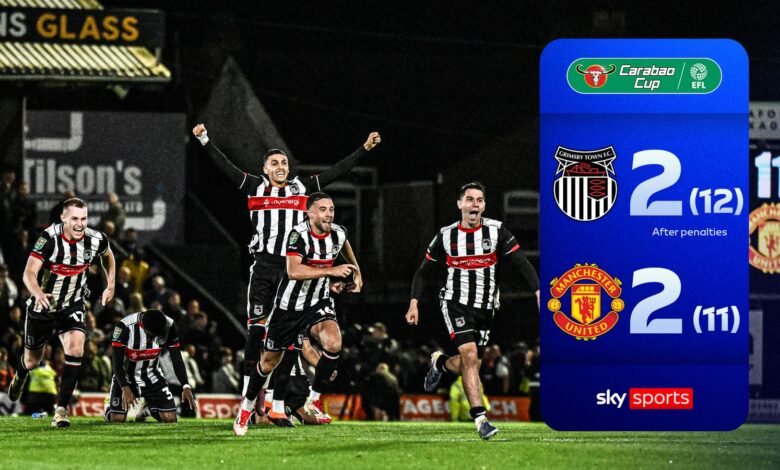 ¡Las increíbles escenas! ¡Grimsby Dump Man Utd entró en la Copa Giant Carabao! ¡Las increíbles escenas! ¡Grimsby Dump Man Utd entró en la Copa Giant Carabao!