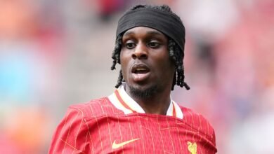 Lesión de Jeremie Frimpong: el defensor del Liverpool ha excluido hasta después del descanso internacional, perdiendo los juegos de Newcastle y el Arsenal | Noticias de fútbol