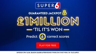 Super 6 Devoluciones: £ 1,000,000 ‘hasta que ganó!