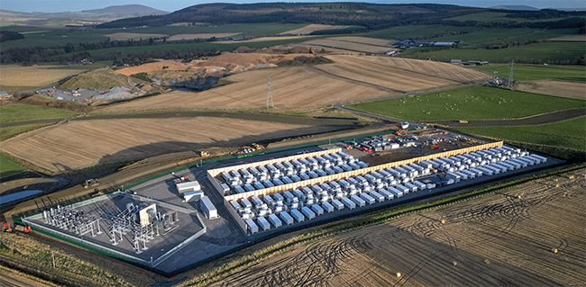 La mayor batería de Europa admite más energía renovable en la red eléctrica del Reino Unido