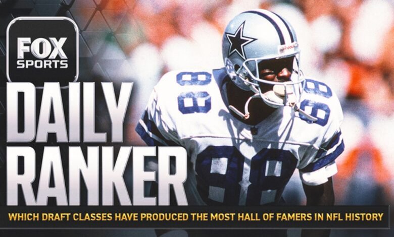 ¿Qué clases de draft han producido la mayoría del Salón de la Fama en la historia de la NFL?