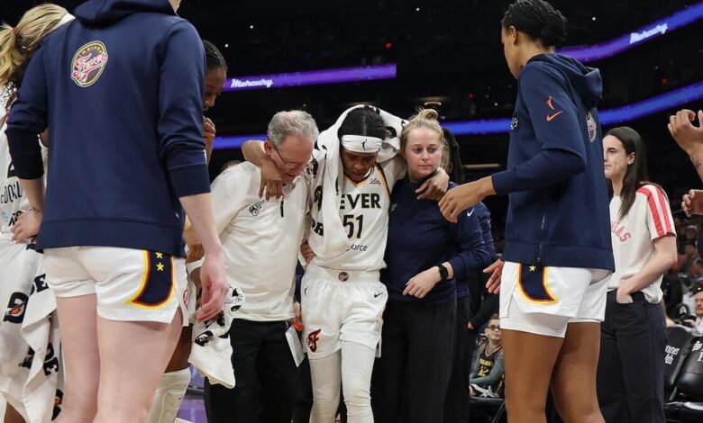 Sydney Colson de Fever fuera del juego con mercurio con lesiones en las piernas.