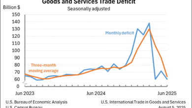 Comercio internacional en los Estados Unidos en Productos y Servicios Junio de 2025